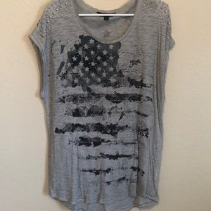 Distressed American Flag Tee